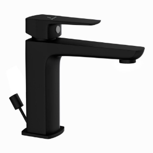 Picture of Single Lever Basin Mixer with Popup Waste - Black Matt