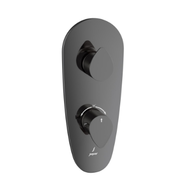 Picture of Aquamax Thermostatic Shower Mixer - Black Chrome