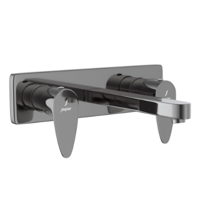 Picture of 3 Hole Basin Mixer Wall Mounted - Black Chrome