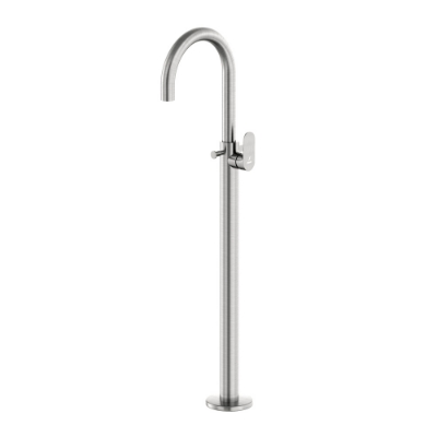 Picture of Exposed Parts of Floor Mounted Single Lever Bath Mixer - Stainless Steel