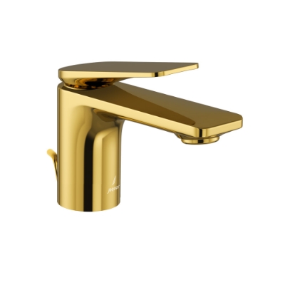 Picture of Single Lever Basin Mixer with Popup Waste - Gold Bright PVD